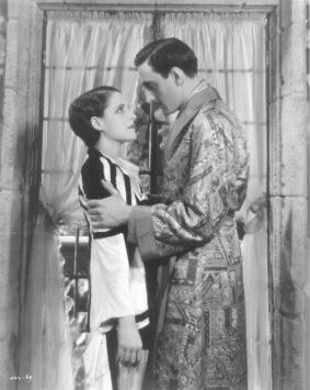 Norma Shearer and Basil Rathbone