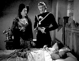 Barbara O'Neill, Rathbone and two young actors