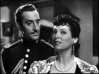 Rathbone and Gale Sondergaard in "The Mark of Zorro" (c) 20th Century Fox