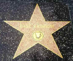 Rathbone's star for films